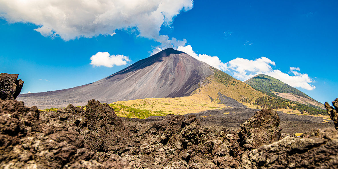 Vistas panorámica del Volcán Pacaya